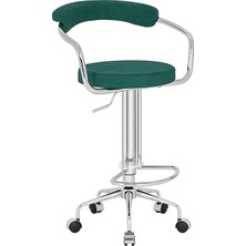 White Furniture Nessa Tekerlekli Bar Sandalyesi