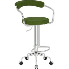 White Furniture Nessa Tekerlekli Bar Sandalyesi