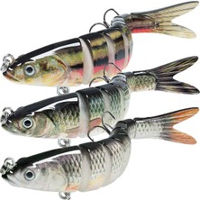 Burake 3x Setler Akarsular Için Hook Fishing Mackle ile Set Rezervuarlar Nehirler 13.7cm 25G (Yurt Dışından)