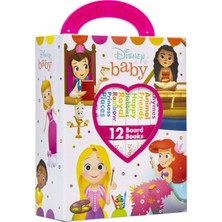 Disney Baby: My First Library Board Book Block 12 Book Set- Princess Cinderella, Belle, Ariel, And More!