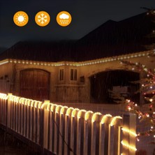 Tawitec Hortum Şerit LED 220 Volt  Su Geçirmez Fiş Dahil Metrede 68 LED 5730 Amber 5 Metre