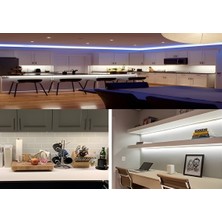 Tawitec Hortum Şerit LED 220 Volt  Su Geçirmez Fiş Dahil Metrede 68 LED 5730 Amber 5 Metre