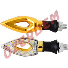 Universal Sinyal Ledli Delikli Sarı Işık Gold