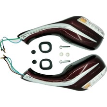 Universal Scooter Ayna Sinyalli Bordo