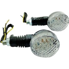 Universal Sinyal Ledli Zamak Karbon 8546 Sarı Işık