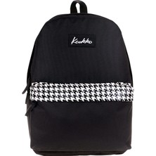 Kaukko Sırt Çantası Siyah Patern K11421