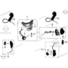 Mondial MG150 Superboy Ön Sinyal Sol Orj