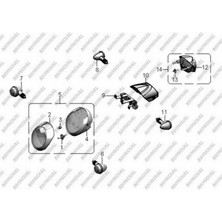Mondial 150 Sentor Ön Sinyal Sağ