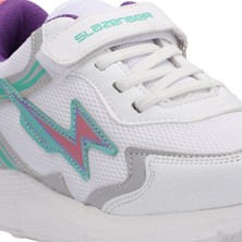 Slazenger Kaoru Günlük Spor Beyaz / Lila Sneaker Kız Çocuk Ayakkabı