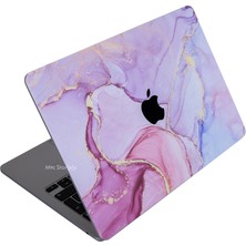 McStorey Macbook Pro Kılıf 13inç M1-M2 Koruyucu Sticker Laptop Kaplama A2338 ile Uyumlu Marble14