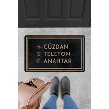 Evaşk Kapı Önü Paspası Vinil Kaymaz Tabanlı