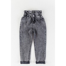 Babymod Yüksek Bel Kız Çocuk Kot Pantolon Çocuk Jean
