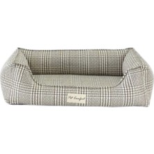 Pet Comfort Delta Varius Bej Kareli Kedi ve Köpek Yatağı S 60X75CM