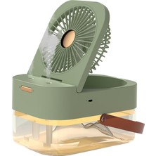 Burake Masaüstü Nemlendirici Fan 2500ML Su Deposu Soğutma Fanı Araba Ev Yurt Yeşil (Yurt Dışından)
