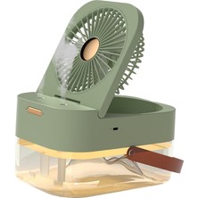 Burake Masaüstü Nemlendirici Fan 2500ML Su Deposu Soğutma Fanı Araba Ev Yurt Yeşil (Yurt Dışından)