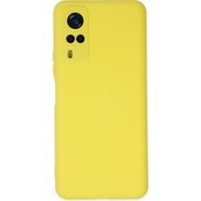 Casetify Vivo Y31 2021 Kılıf Nano Içi Kadife  Silikon - Sarı
