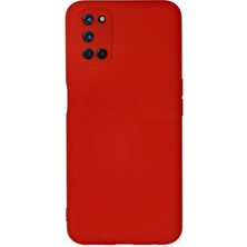 Bilişim Aksesuar Oppo A52 Kılıf Nano Içi Kadife  Silikon - Kırmızı