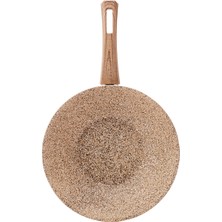 Karaca Wood Silver Bio Granit Wok Tava 28 cm