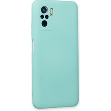 Bilişim Aksesuar Xiaomi Redmi Note 10 Kılıf Nano Içi Kadife  Silikon - Su Yeşili