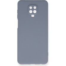 Bilişim Aksesuar Xiaomi Redmi Note 9 Pro Kılıf Nano Içi Kadife  Silikon - Gri