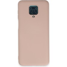 Bilişim Aksesuar Xiaomi Redmi Note 9s Kılıf Nano Içi Kadife  Silikon - Pudra