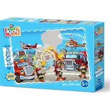 Yappuzz Minik Itfayeciler  100 Parça Çoçuk Puzzle