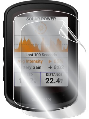 IPG Garmin Edge 540-840 Solar Gps Bisiklet Bilgisayarı ile Uyumlu Ipg Ekran Koruyucu (2 Adet)