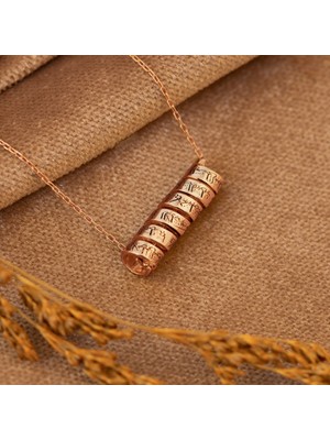 Dkmn Silver 925 Ayar Kıvrımlı Ayet-El Kürsi Gümüş Kolye