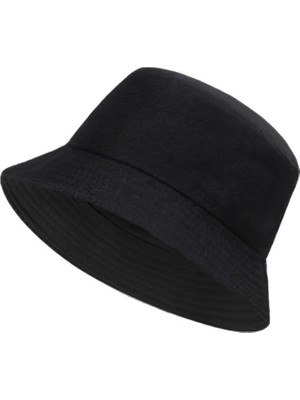 Angelika Unisex Bucket Siyah Balıkçı Şapka