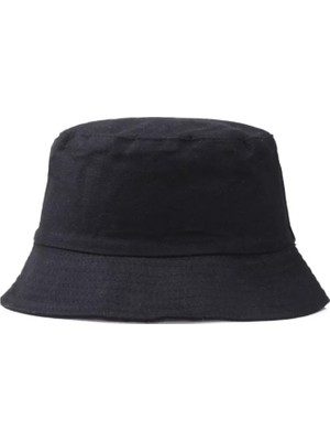 Angelika Unisex Bucket Siyah Balıkçı Şapka