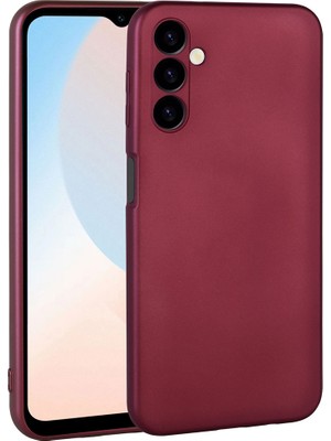 Case 4U Samsung Galaxy A24 Kılıf Kamera Korumalı Klasik Mat Renkli Yumuşak Premier Silikon Mürdüm