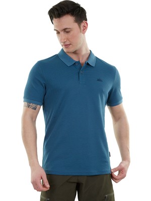 Alpinist Edge Erkek Polo T-Shirt Indigo