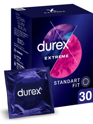 Durex Extreme Prezervatif 30 Adet Tırtıklı ve Ekstra His Veren