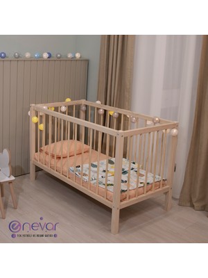 Decolove Montessori Ahşap Bebek Yatağı