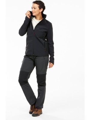 Decathlon Forclaz Kadın Softshell Mont - Siyah - Mt100