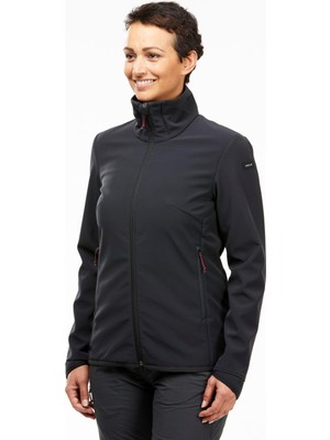 Decathlon Forclaz Kadın Softshell Mont - Siyah - Mt100