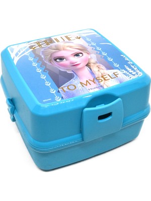 Frozen Lisanslı 3 Gözlü Beslenme Kabı Renkli Çatal Kaşıklı Unutulmaz Öğle Yemeği Deneyimi