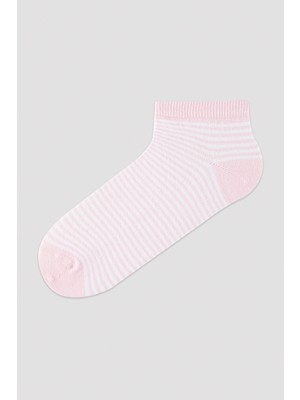 Penti Renkli Çizgili 5li Patik Çorap