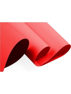 KİKA 50 x 70 cm Kırmızı Fon Kartonu 10 Adet Dayanıklı Yapı ile Yaratıcılığınızı Konuşturun
