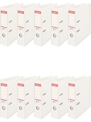 Esselte Beyaz Geniş Plastik Klasör (9940) 10 Lu Paket Ofis İçin Modern Tasarım