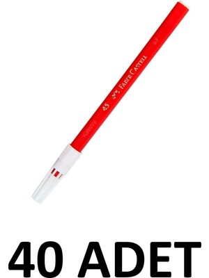 Faber-Castell 40 Adet  Kırmızı  Keçeli Kalem