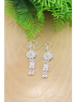 Midyat Nurtaş Gümüş Sallantılı Bereket Model Telkari Kadın Gümüş Küpe 201022147