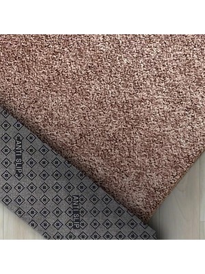 Carpettex Modern Düz Kırçıllı Rose Beyaz Halı Kaymaz Taban Yıkanabilir