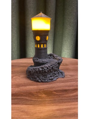 Root Made Gözetleme Kulesi Dekoratif Tealight Mumluk Masa Kitaplık Dekor