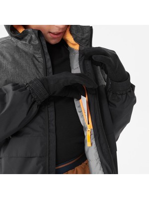 Decathlon Quechua Çocuk Kışlık Mont / Kar Montu - 7 / 15 Yaş - Siyah - Sh100 X-Warm