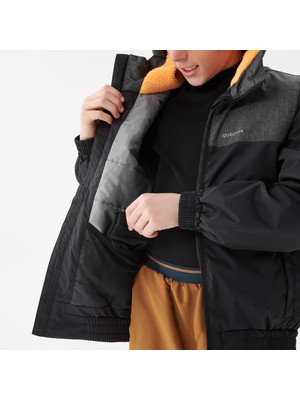 Decathlon Quechua Çocuk Kışlık Mont / Kar Montu - 7 / 15 Yaş - Siyah - Sh100 X-Warm