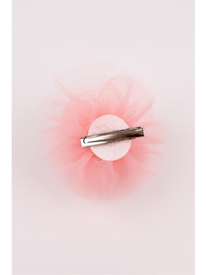 Le Mabelle Somon Tül Çiçek Kız Çocuk Klips Toka