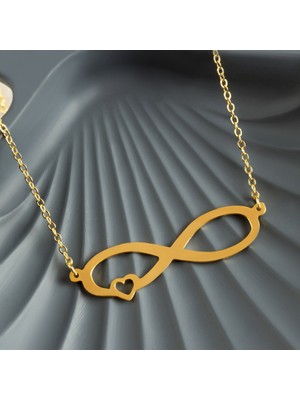 Feryal Sonsuzluk Kalp Uçlu Kolye