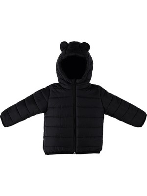 Hello Baby Basic Kulaklı Kapüşonlu Mont Erkek Bebek