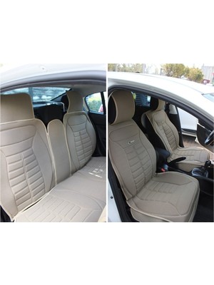 Kepmorpho Nissan x Trail Lüx Oto Koltuk Minderi Ön Arka 5'li Set 5star Serisi Bej